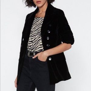 Nasty gal A Touch of Magic Velvet Blazer